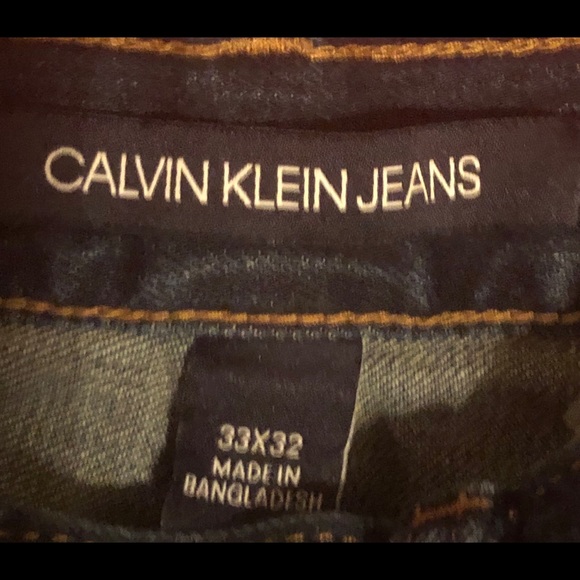 CALVIN KLEIN STRAIGHT LEG JEANS SIZE 33 INSEAM 32 - Picture 9 of 15